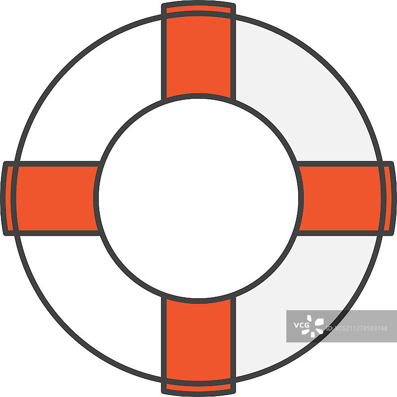 救生圈彩色图标图片素材