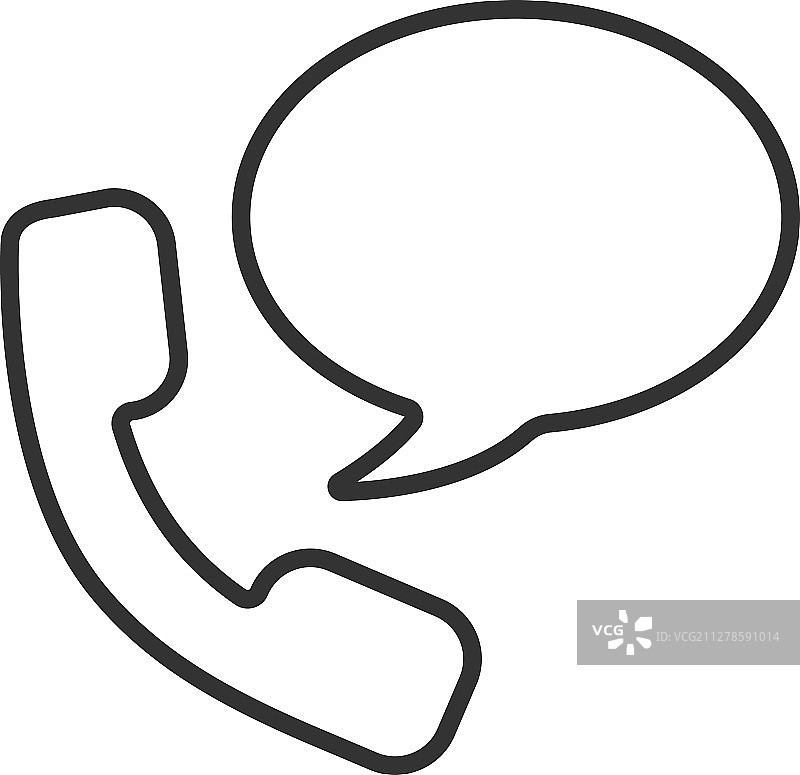手机通话线性图标图片素材