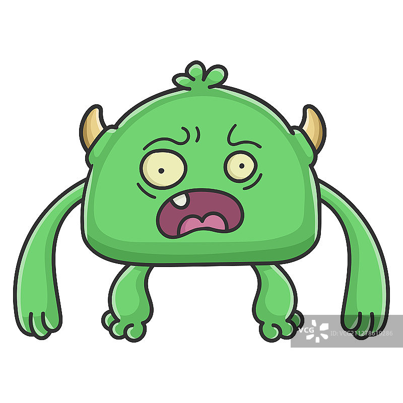 卡通绿 goblin 怪物图片素材