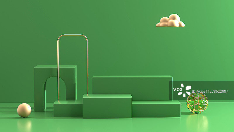 3D模拟场景产品展台图片素材