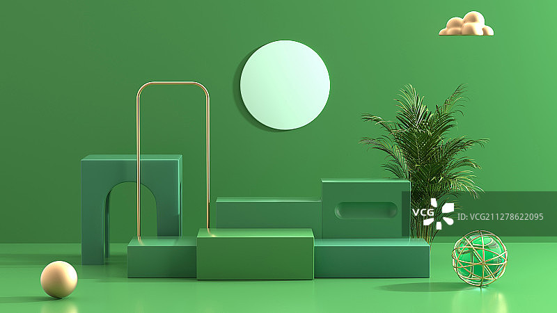 3D模拟场景产品展台图片素材