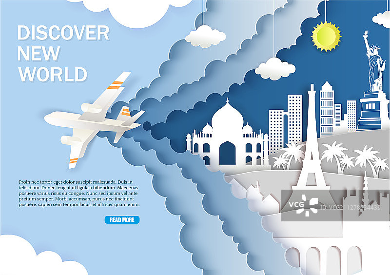 发现新世界web banner模板图片素材