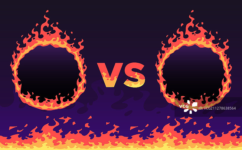 火焰VS框架运动挑战赛图片素材