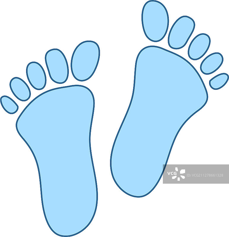 脚印图标图片素材