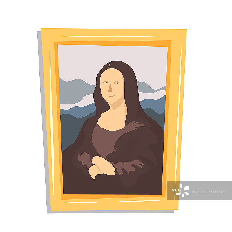 蒙娜丽莎图片素材
