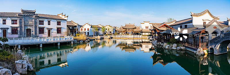 徽派建筑 中式院落图片素材