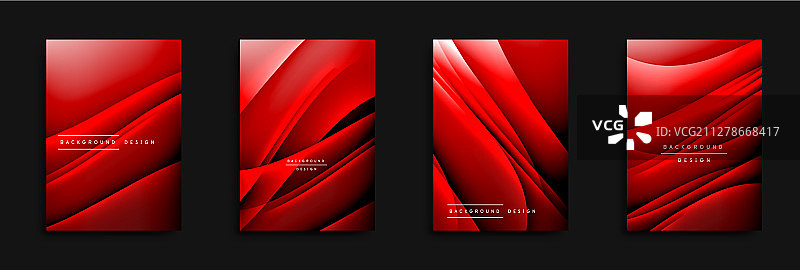 波浪覆盖设置流体梯度动态图片素材