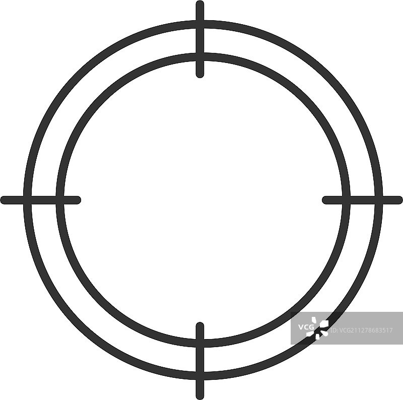 线性瞄准图标图片素材