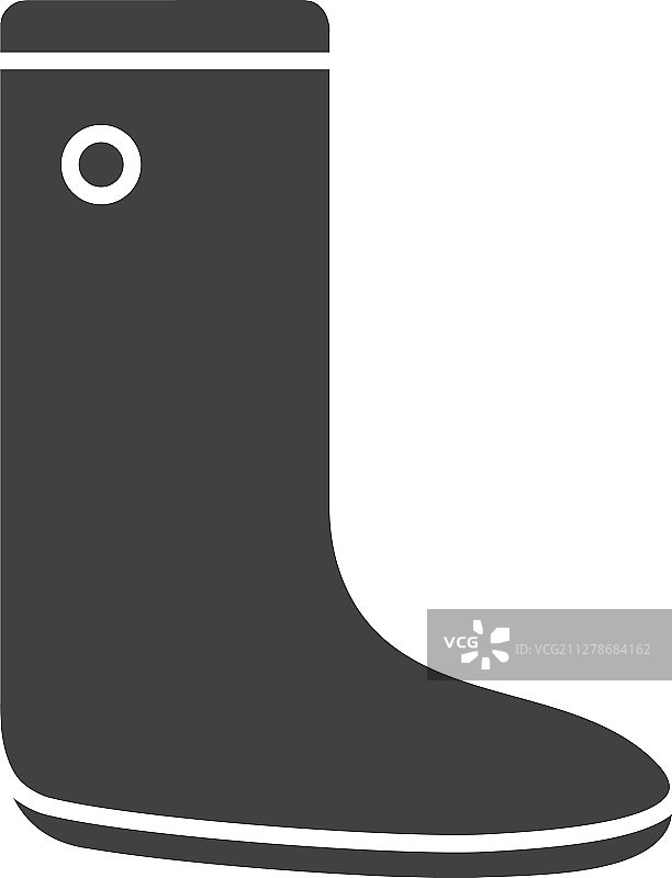 橡胶靴字形图标图片素材