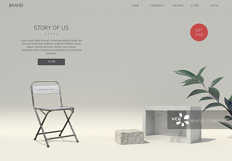 3D光束墙壁家具室内图形背景图片素材