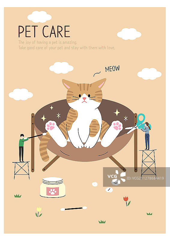 动物宠物角色宠物保险关爱猫图片素材