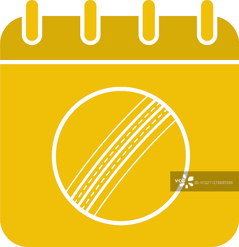 板球锦标赛日期标志彩色图标图片素材