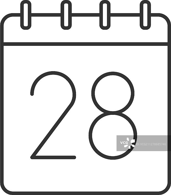 28号线性图标图片素材