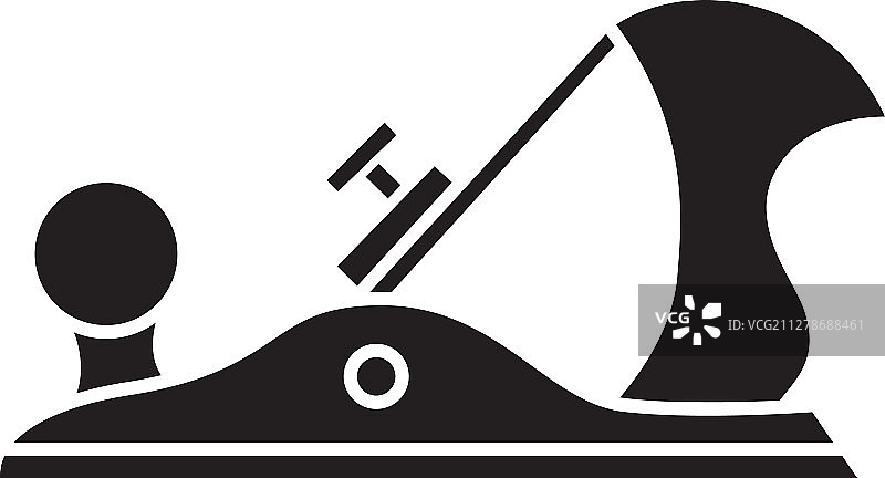 刨子 Glyph 图标图片素材
