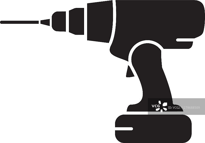 无线电钻Glyph图标图片素材