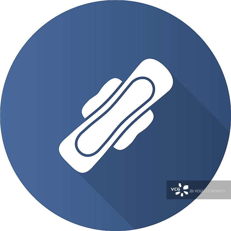 卫生巾平面设计长影字形图标图片素材