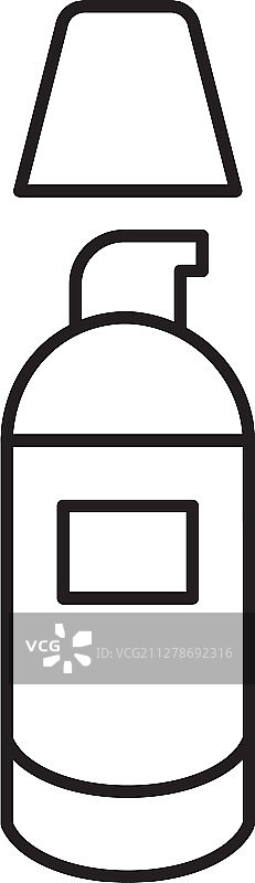 遮瑕粉底霜线性图标图片素材