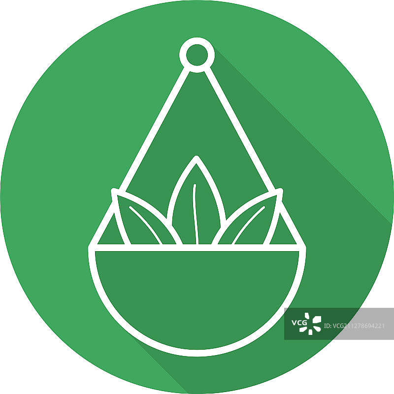 药剂师草药鳞片锅扁平线性长图图片素材