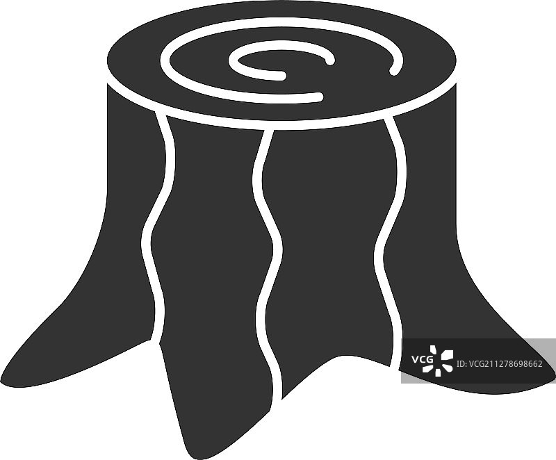 树桩 Glyph 图标图片素材