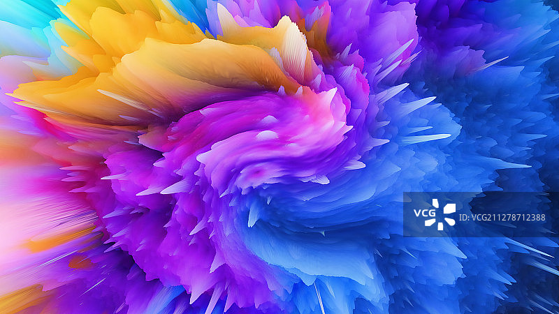 创意抽象炫酷宇宙爆炸色彩背景图片素材