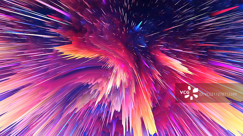 创意抽象炫酷宇宙爆炸色彩背景图片素材