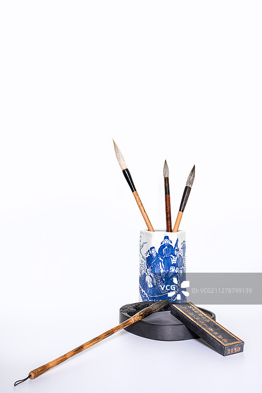 中国文房四宝笔墨纸砚图片素材