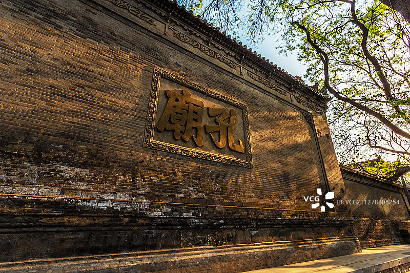 西安碑林博物馆孔庙照壁图片素材