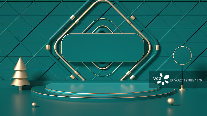 3D模拟场景彩色产品展台创意图图片素材