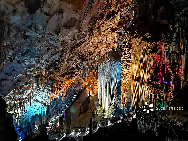 中国唯一世界自然遗产洞穴：芙蓉洞图片素材