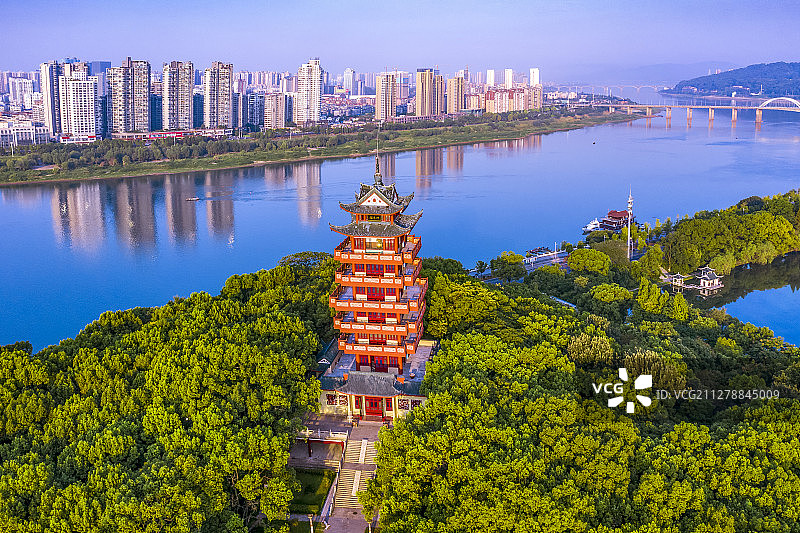 株洲的神农阁 神农塔 神农广场图片素材