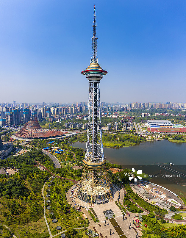 株洲的神农阁 神农塔 神农广场图片素材