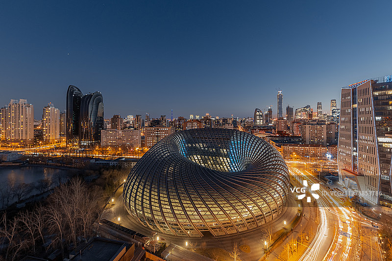 凤凰媒体夜景图片素材