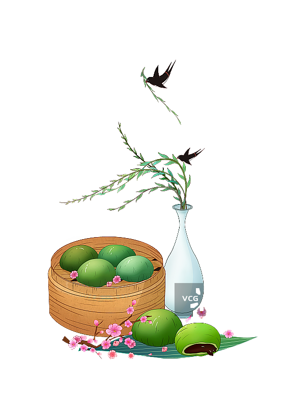 清明节美食青团图片素材