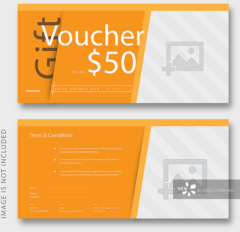 美食礼券图片素材