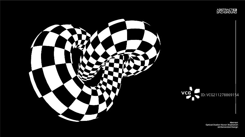 视错觉圆环结背景图片素材