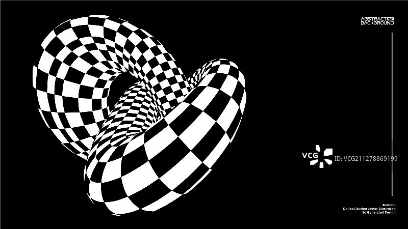 视错觉圆环结背景图片素材