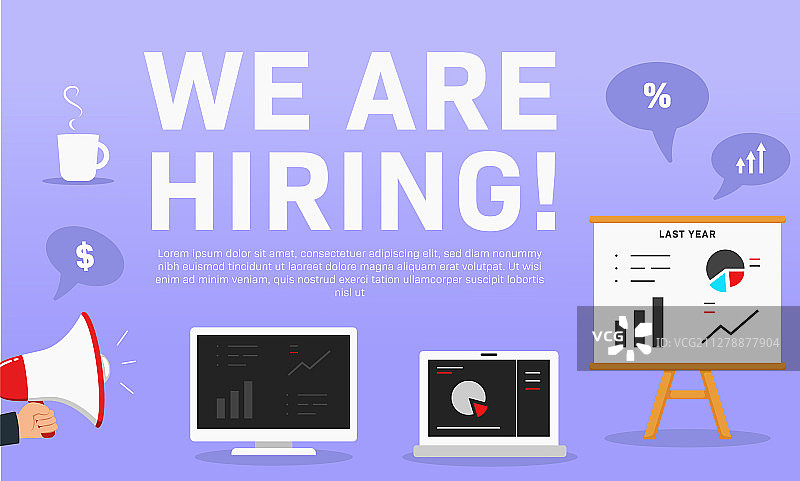 招聘会计广告海报图片素材