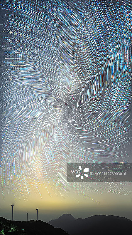 九宫山创意星空图片素材