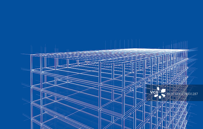 施工中的房屋图纸图片素材