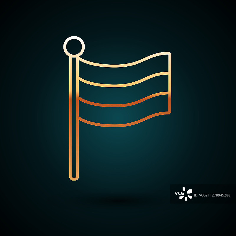 金色德国国旗图标图片素材