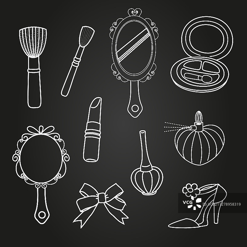 多样化美妆套装图片素材