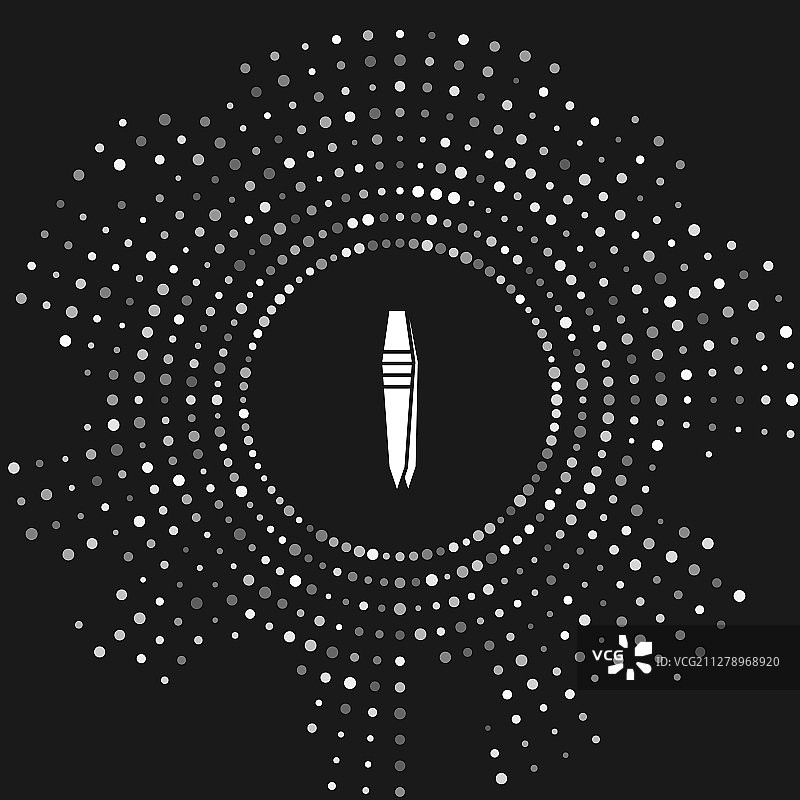 灰色背景上的白色镊子图标图片素材