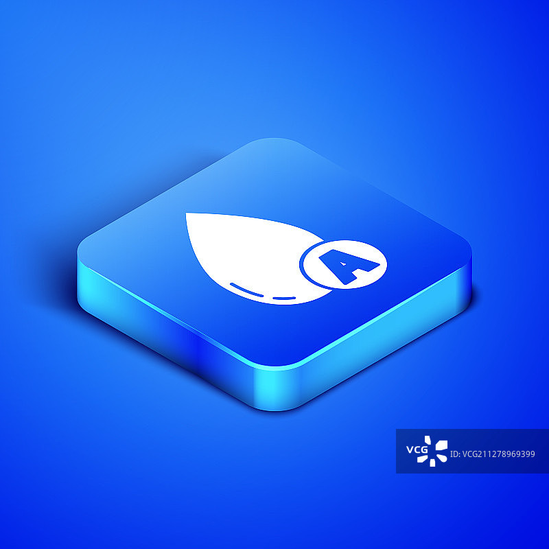 2.5D蓝色背景水滴图标图片素材