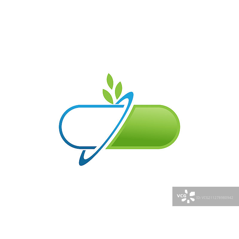 胶囊医药医疗Logo模板图片素材