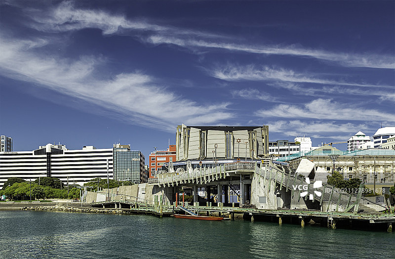 新西兰惠灵顿中心码头图片素材