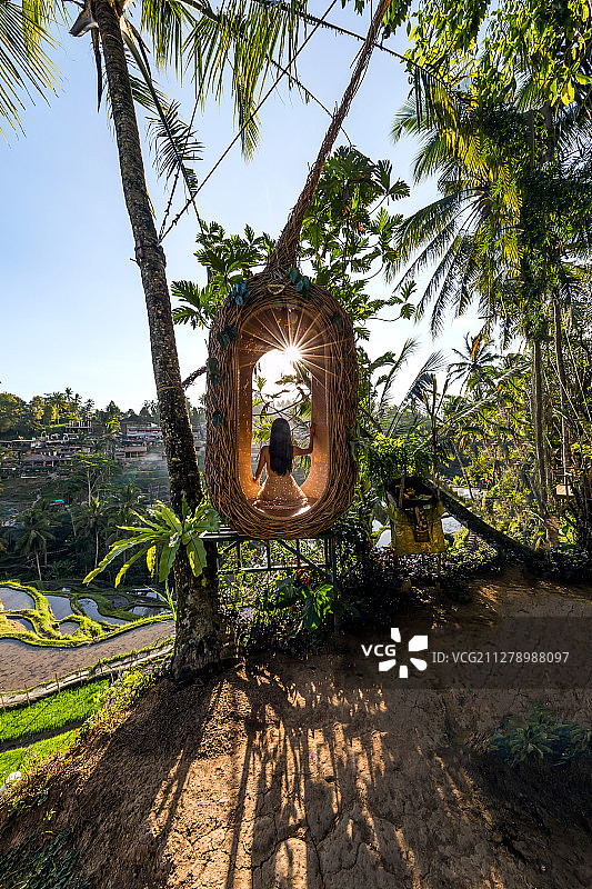 想不想在网红鸟巢中练习瑜伽 会是神马感觉图片素材