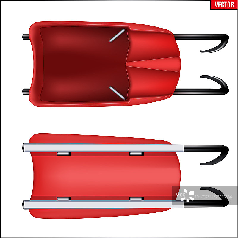 单人雪橇图片素材