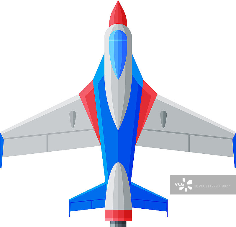喷气式飞机从空中俯瞰图片素材