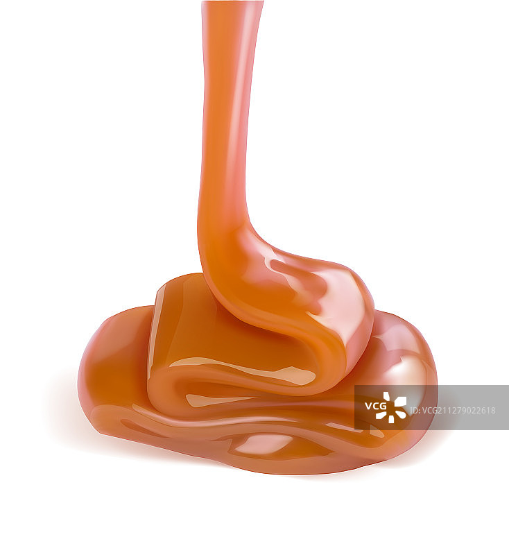 融化的焦糖酱图片素材