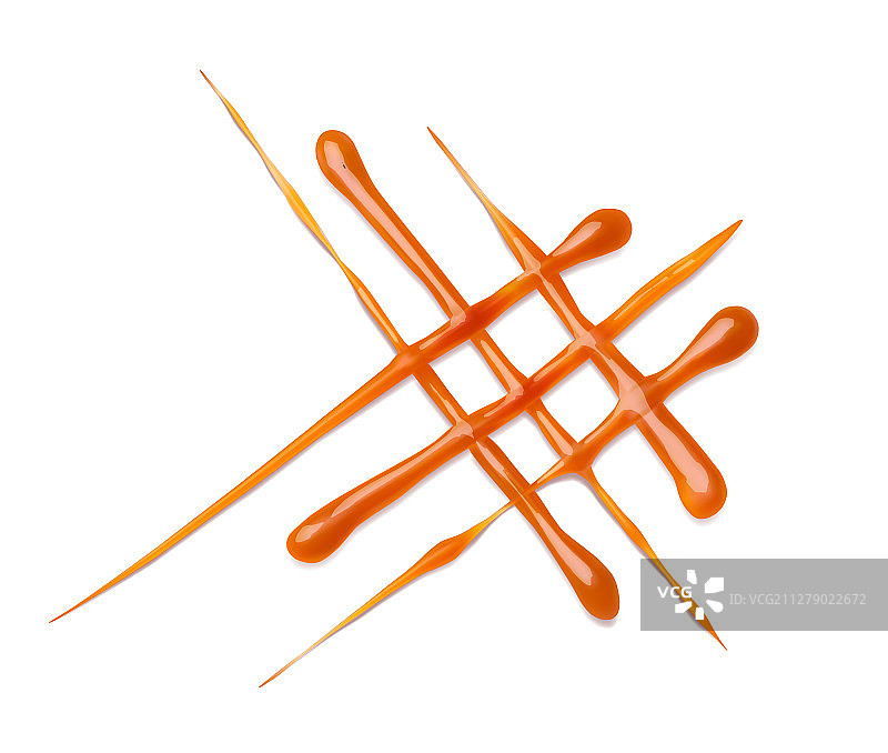 融化焦糖逼真造型图片素材